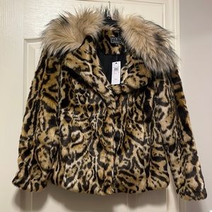 Guess women fur jacket